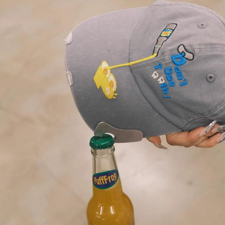 A cap that can open a bottle