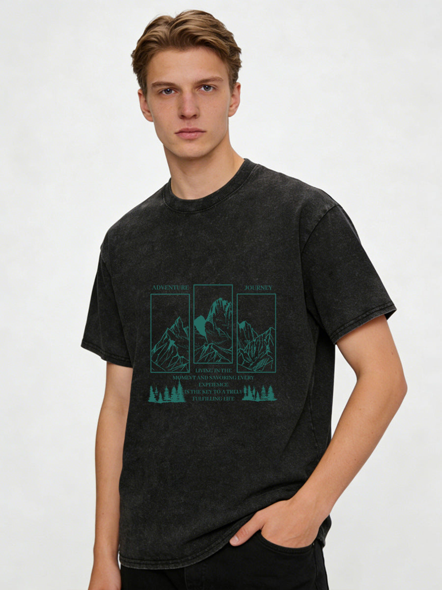 Vintage Washed Mountain Graphic Tee