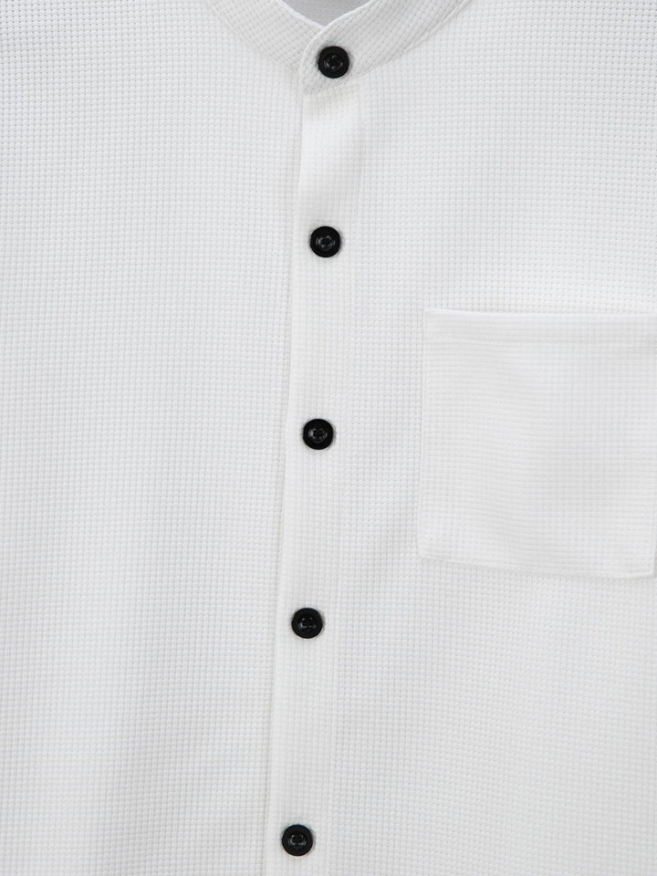 Monarch Elite Textured Shirt &amp; Trousers Set