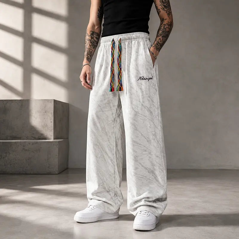 corduroy wide-leg streetwear pants