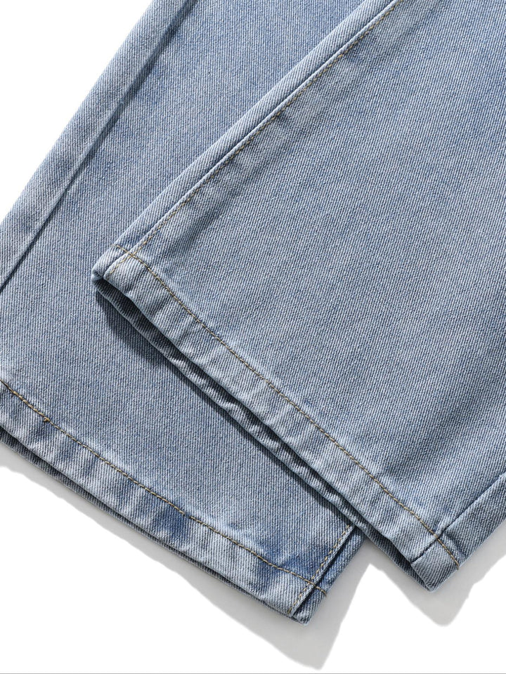 Vintage Washed Denim Jogger Pants