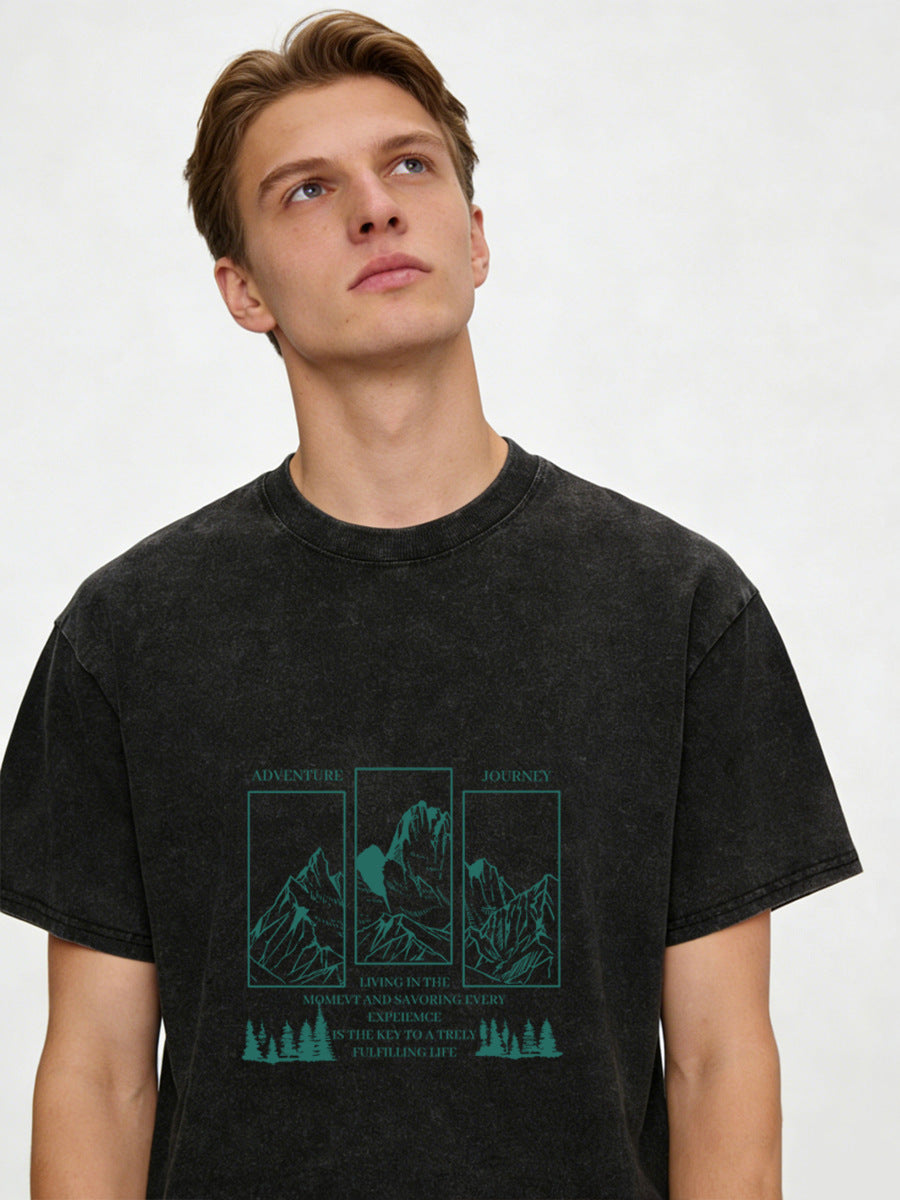 Vintage Washed Mountain Graphic Tee