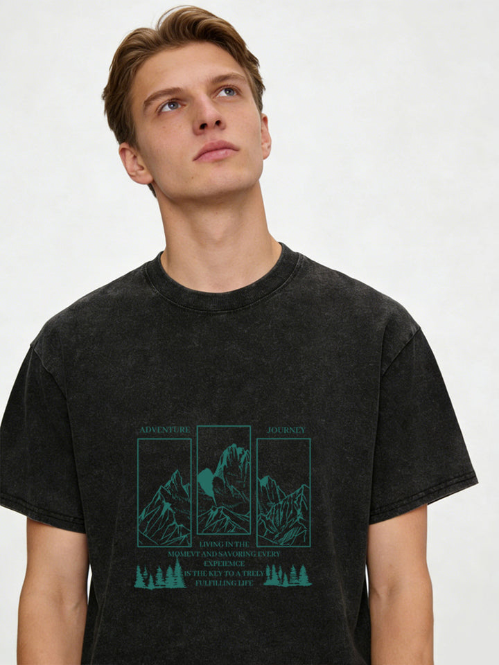 Vintage Washed Mountain Graphic Tee