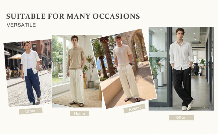 Linen Breeze Wide-Leg Pants