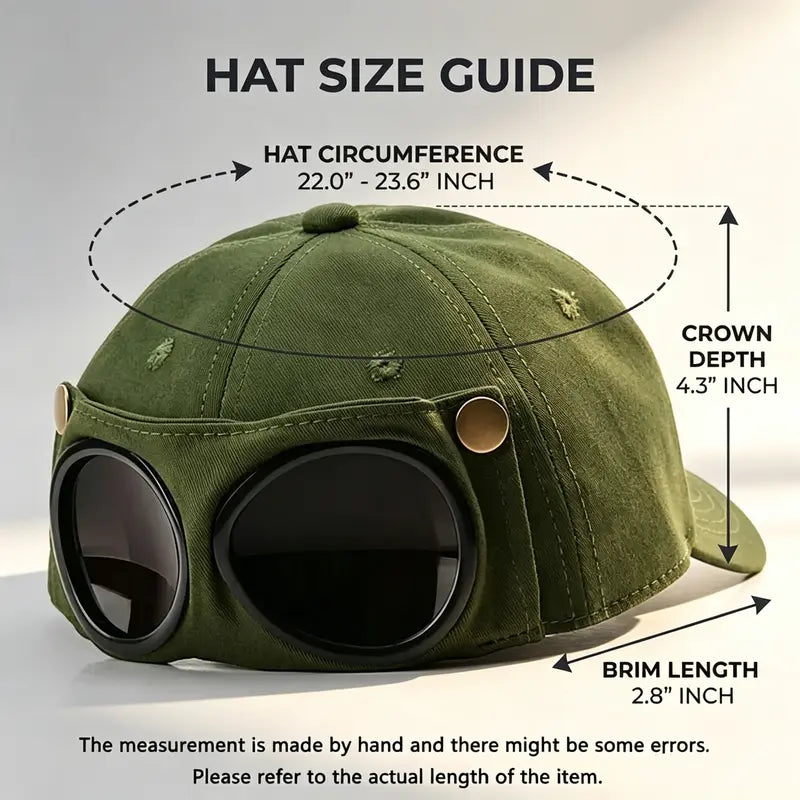 AVIATOR GOGGLE BASEBALL CAP