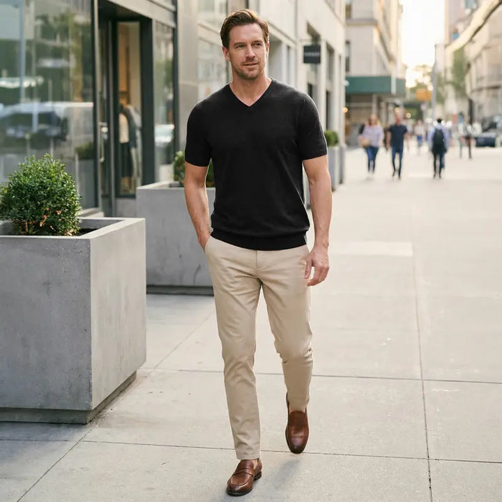Slim Fit V-Neck Performance Tee
