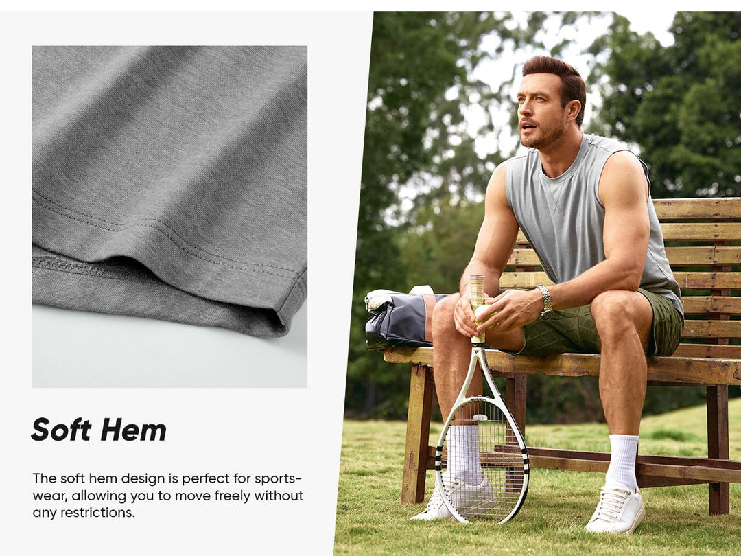 Extended Curve Hem Muscle Tee