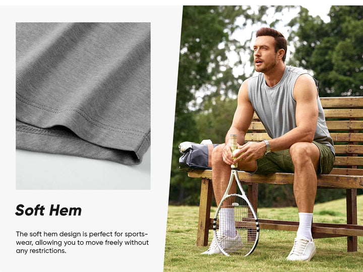 Extended Curve Hem Muscle Tee