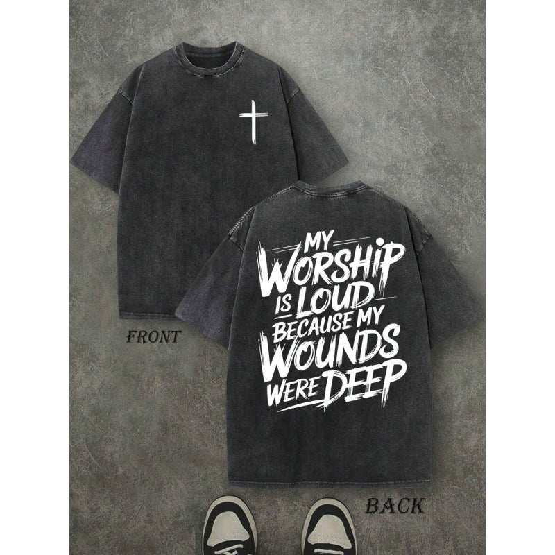 Worship Is Loud Vintage Faith Graphic Tee