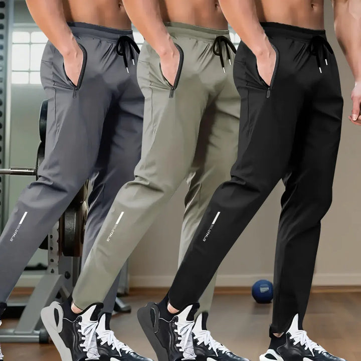Men’s 3-Pack Loose-Fit Flat-Front Pants