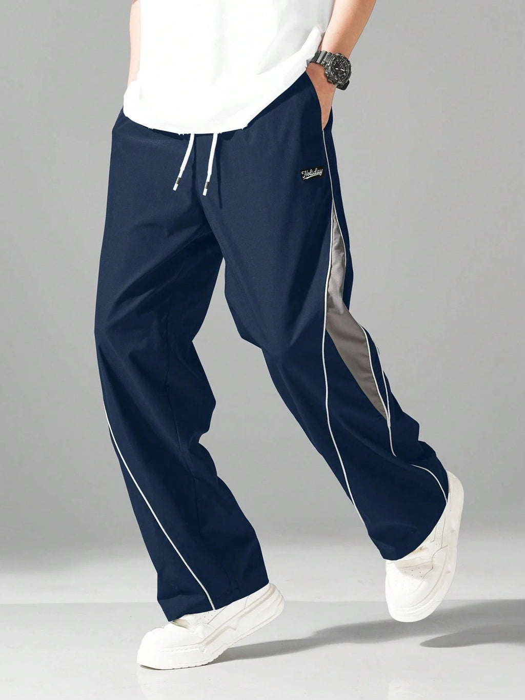 Wide-Leg Performance Track Pants