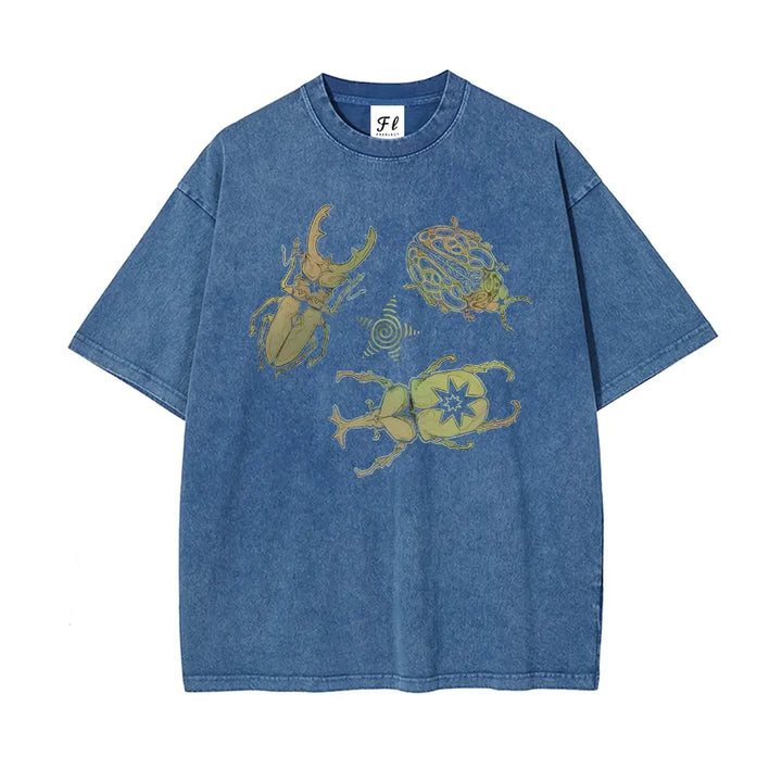 Vintage Insect Graphic Washed Tee