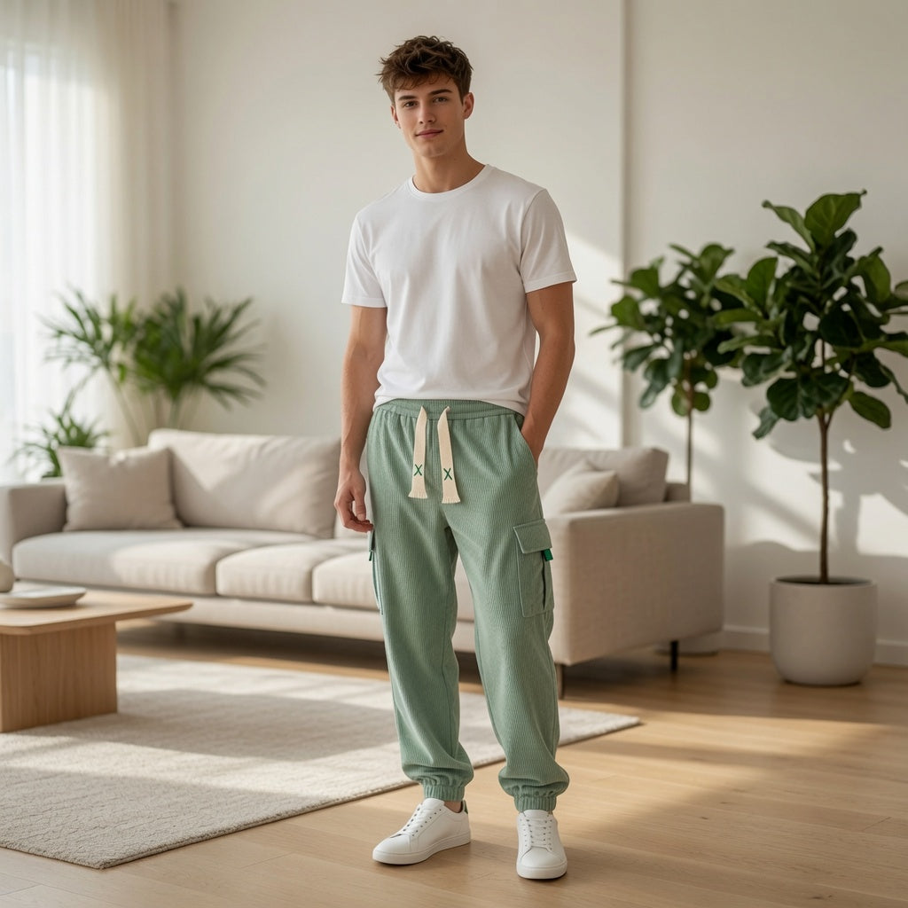 Plus Size Corduroy Joggers