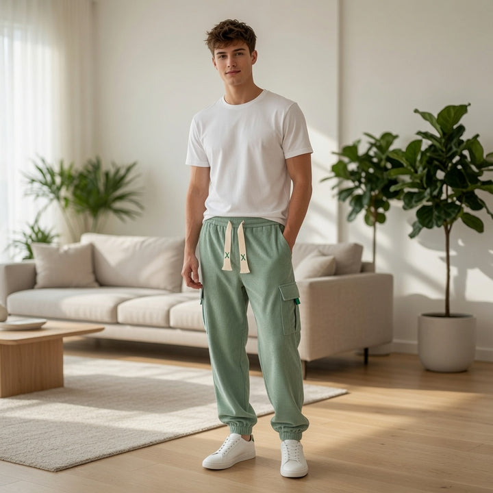 Plus Size Corduroy Joggers