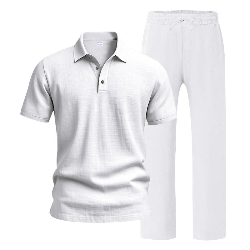 Men’s Linen Beach Two Piece Set