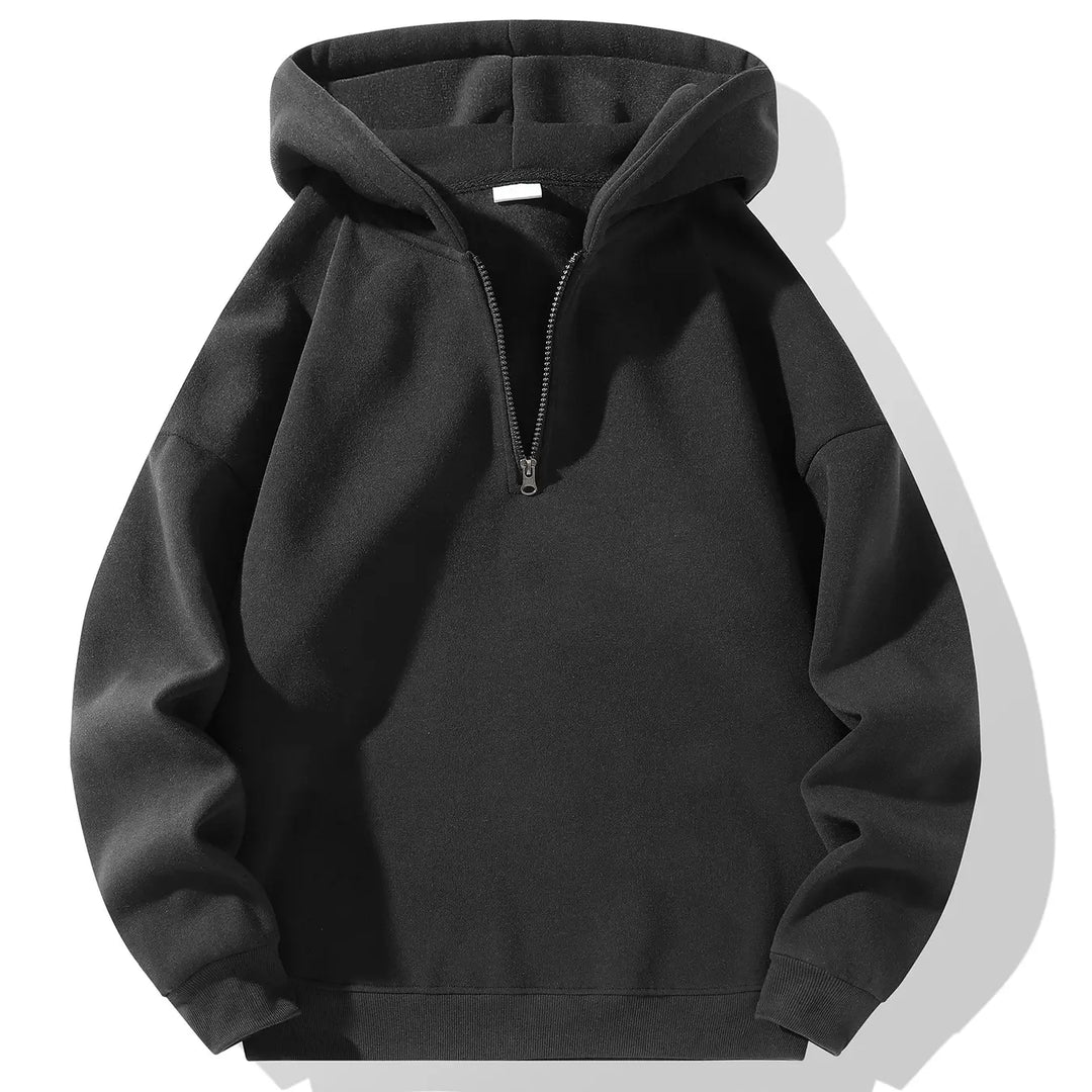 Half-Zip Long Sleeve Hoodie