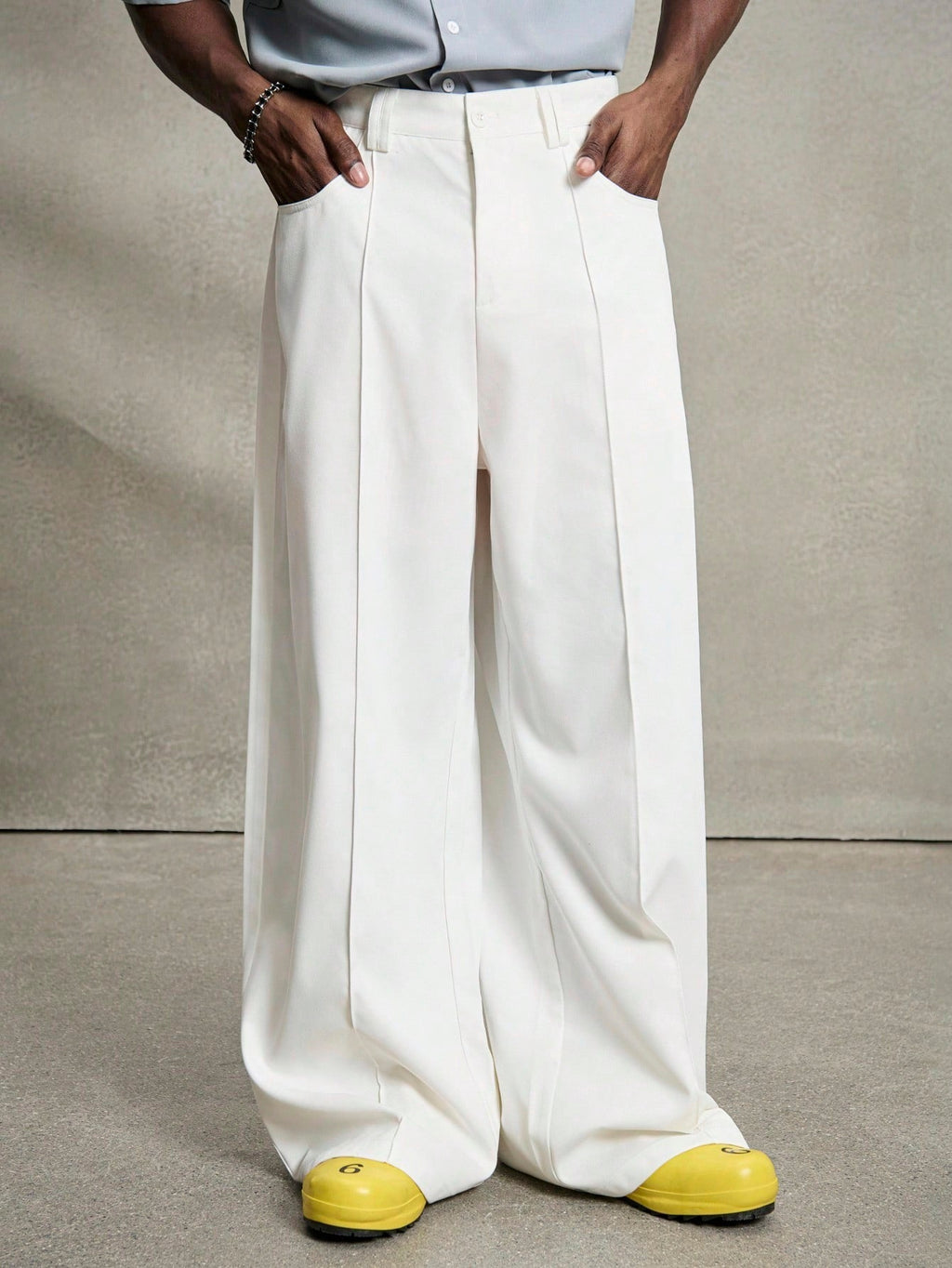 Elite Drape Wide-Leg Trousers