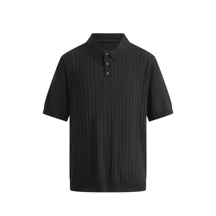 Minimal Ribbed Polo Tee