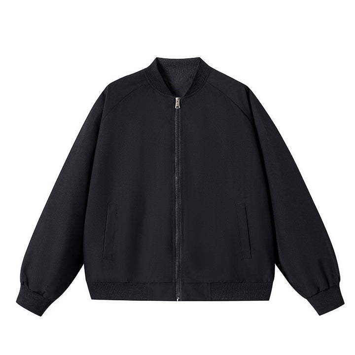 Lightweight Baseball Collar Zipper Jacket
