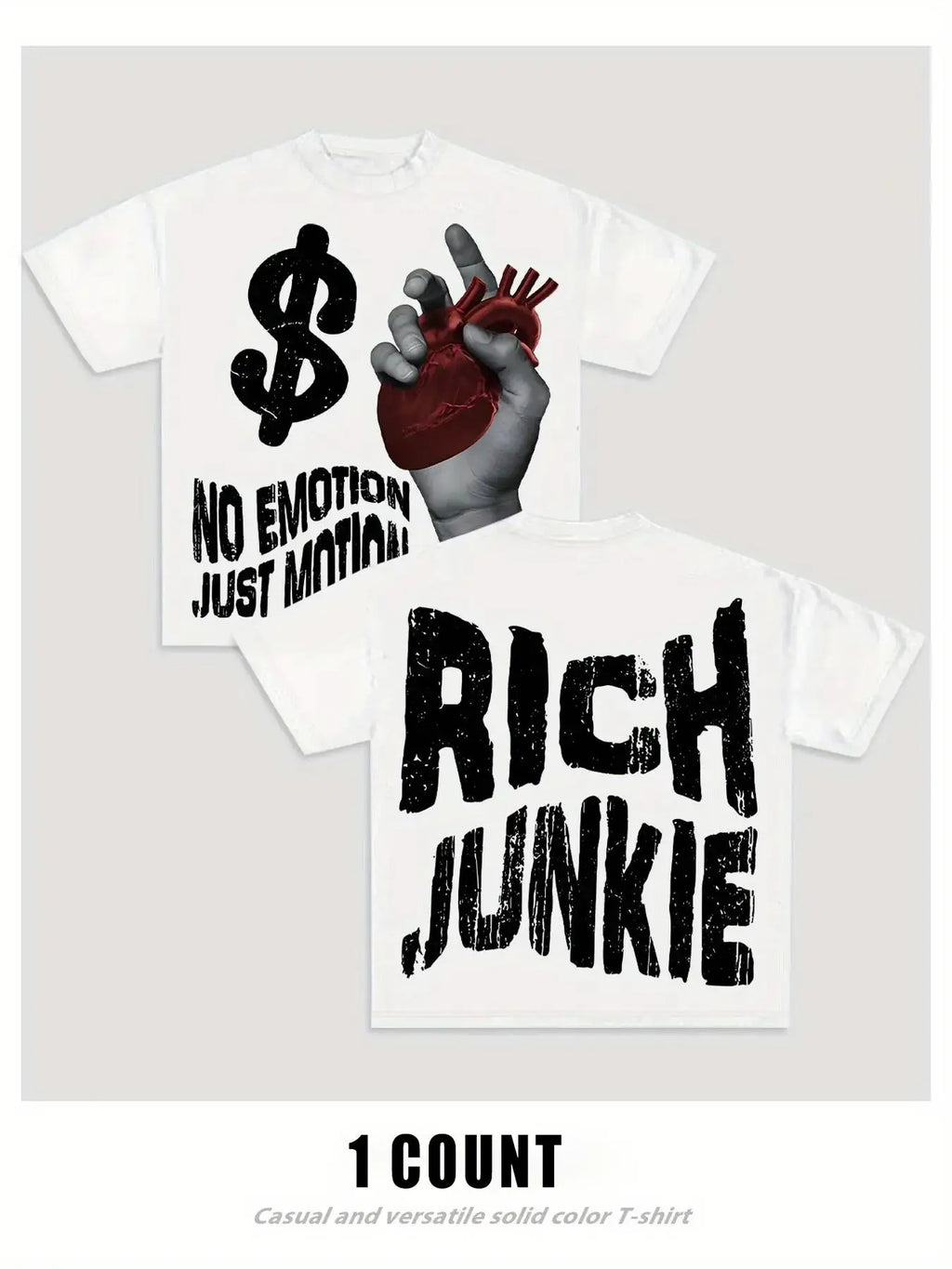 Rich Junkie Oversized Graphic Tee