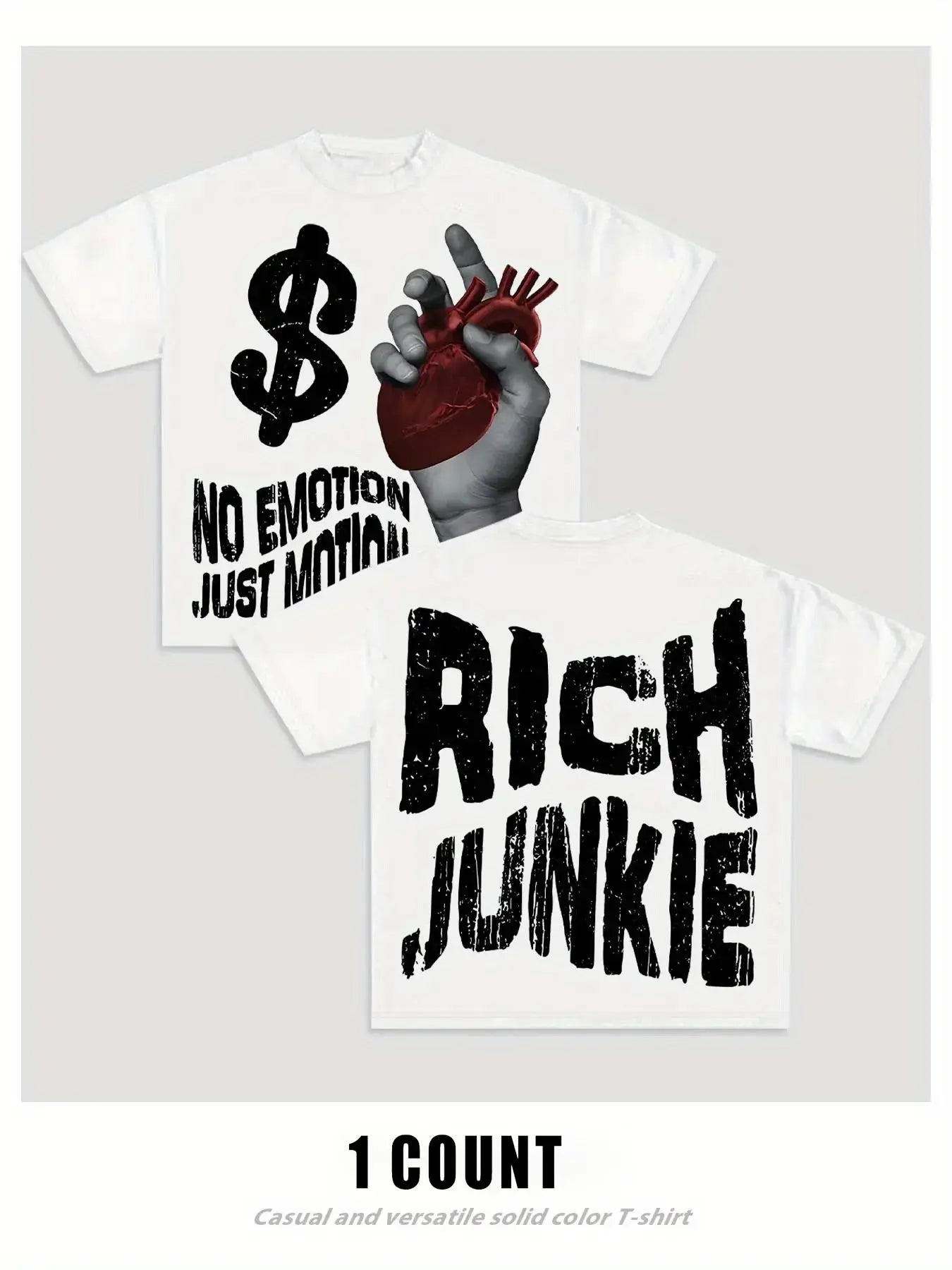 Rich Junkie Oversized Graphic Tee