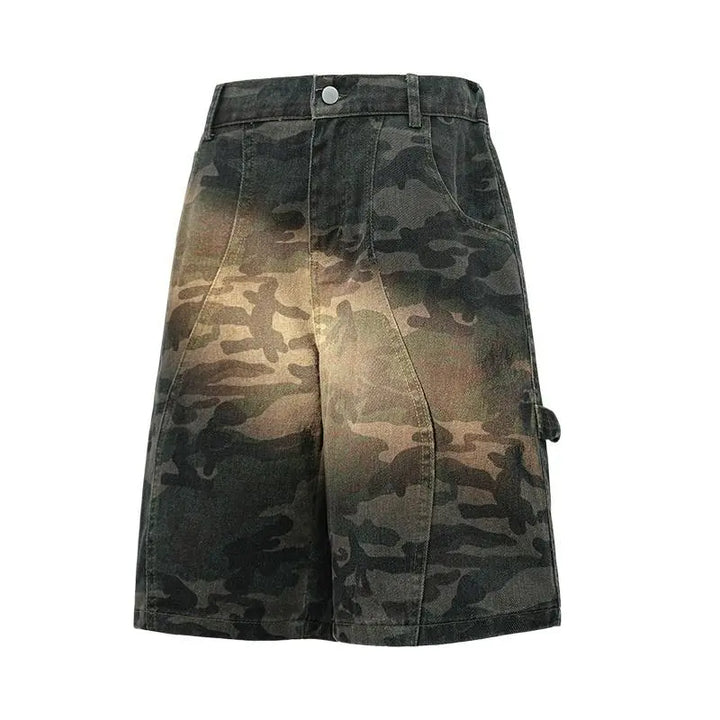 Vintage-inspired Camo Cargo Shorts