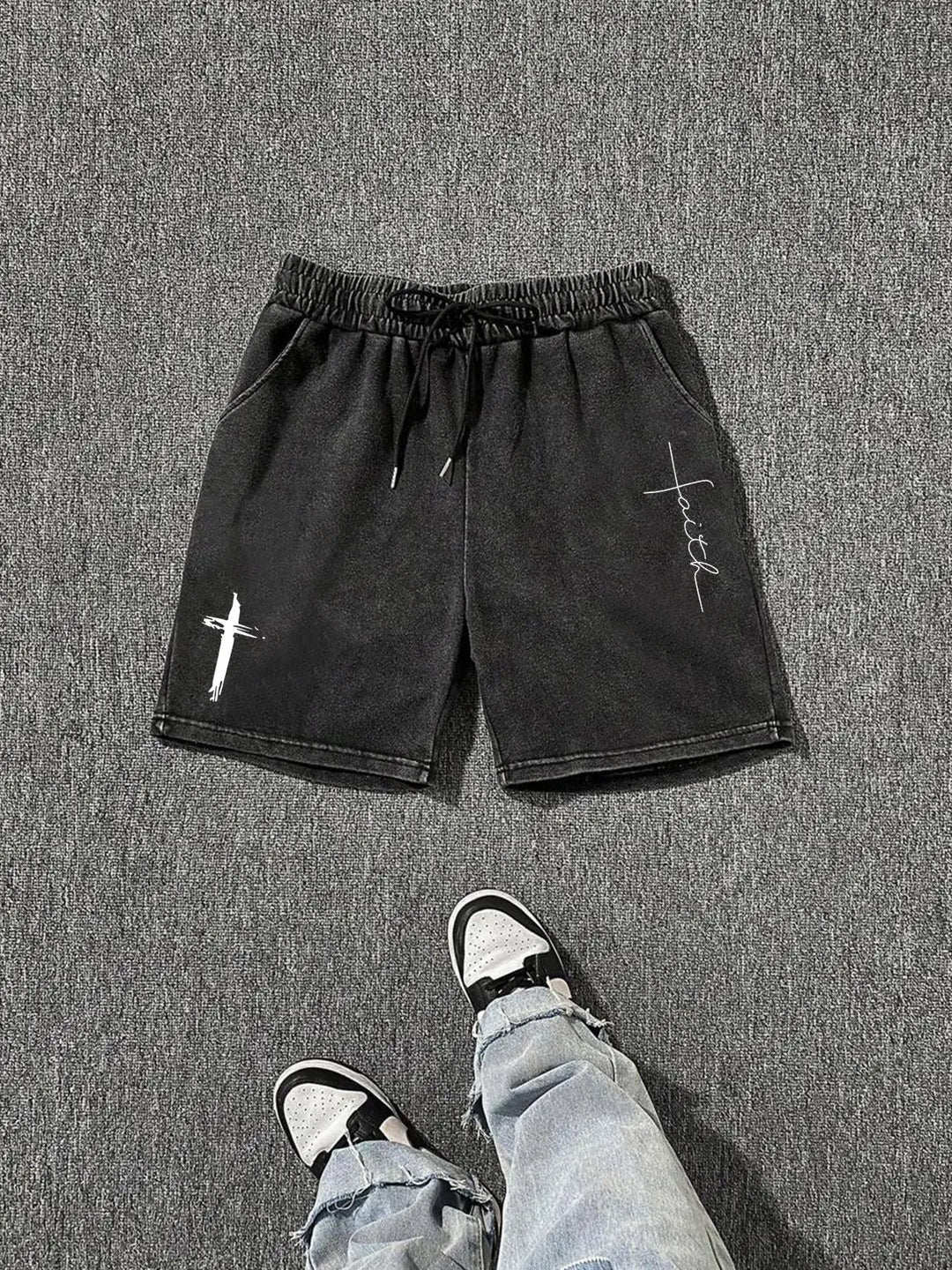 Faith Cross Vintage Washed Shorts