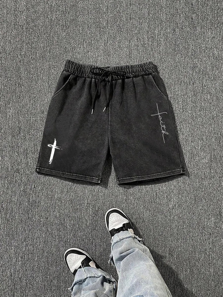 Faith Cross Vintage Washed Shorts