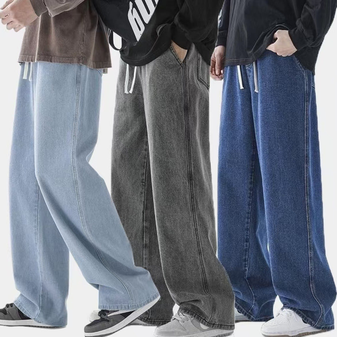 Light Wash Baggy Jeans