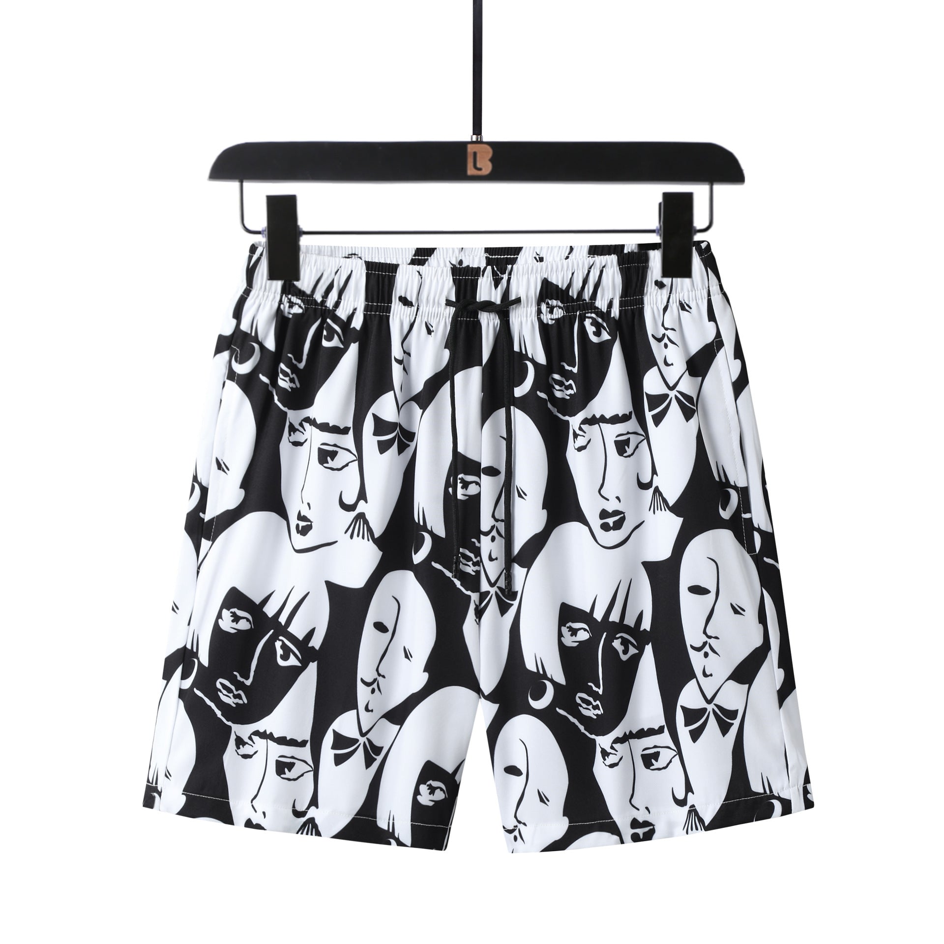 Abstract Faces Art Shorts