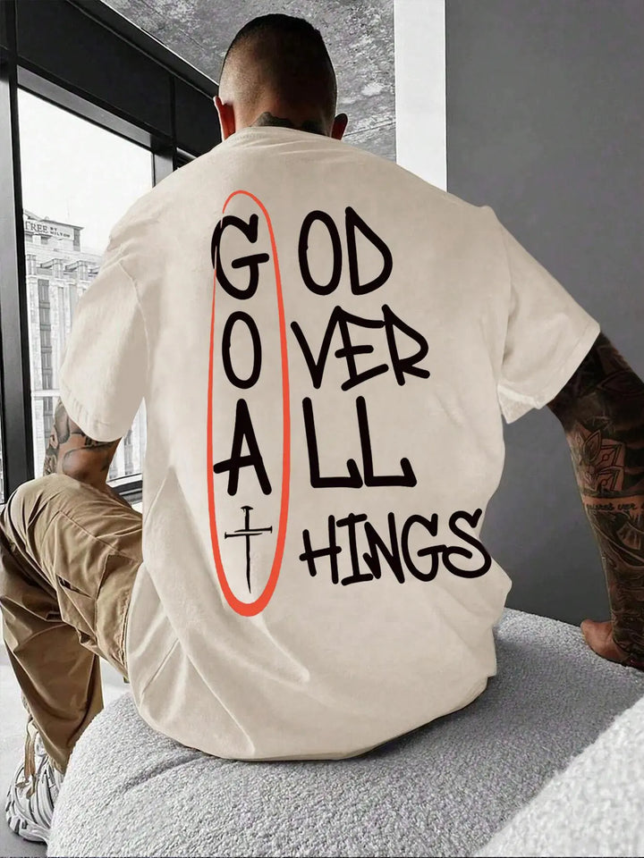 Faith Over All Things Graphic Oversized Tee