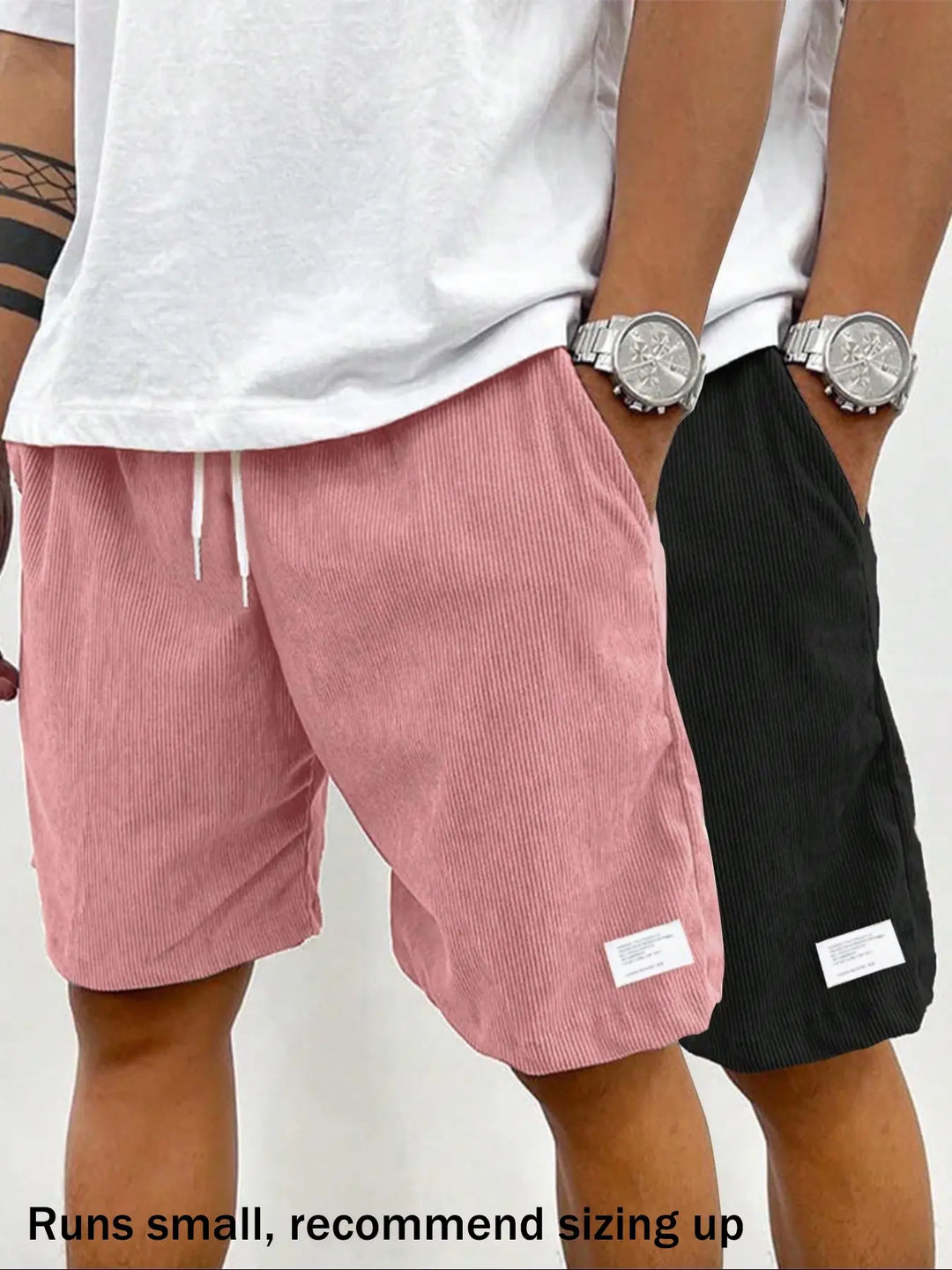 Textured Corduroy Comfort Shorts