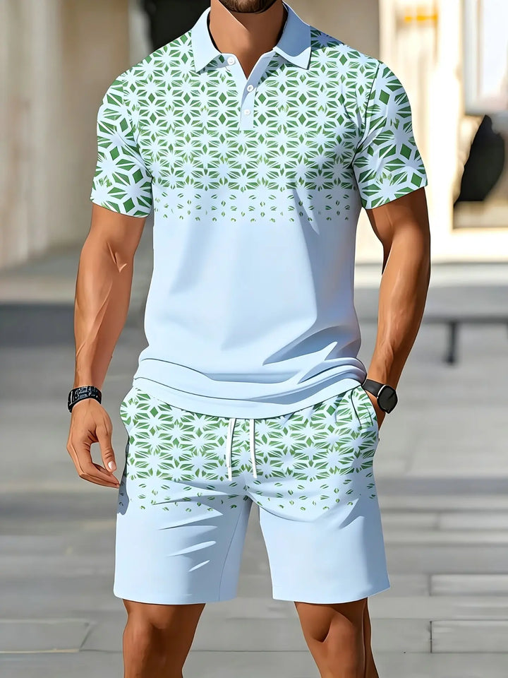 SUMMER GEO POLO SET