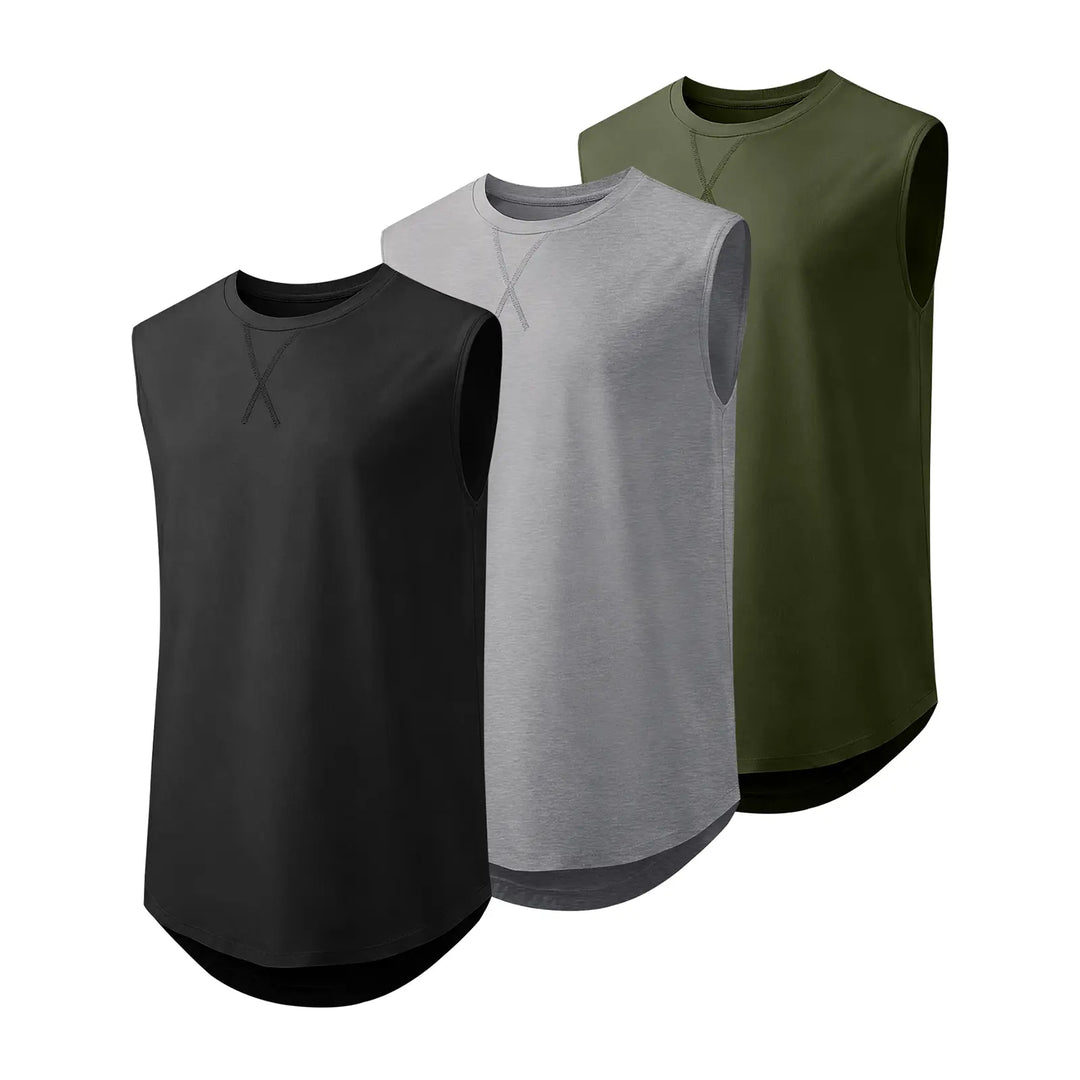 Extended Curve Hem Muscle Tee