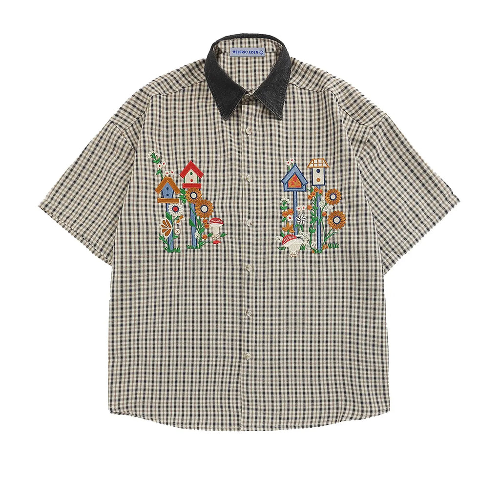 Artisan Meadow Embroidered Camp Shirt