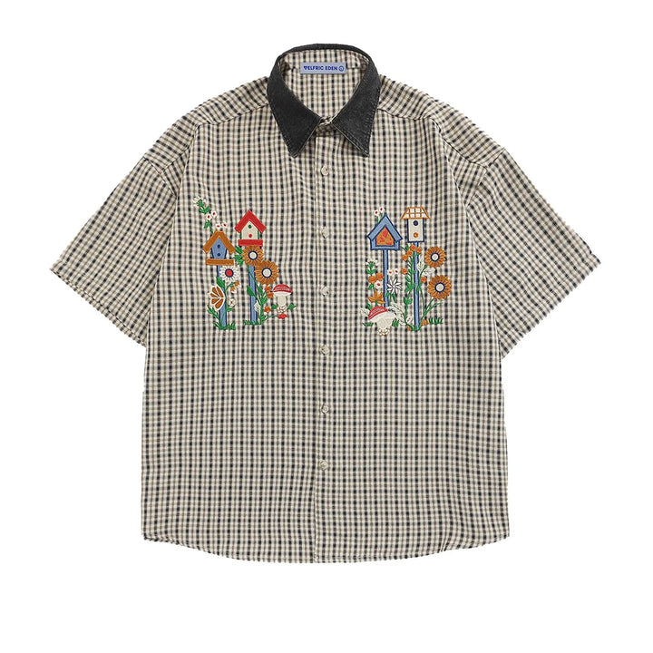 Artisan Meadow Embroidered Camp Shirt