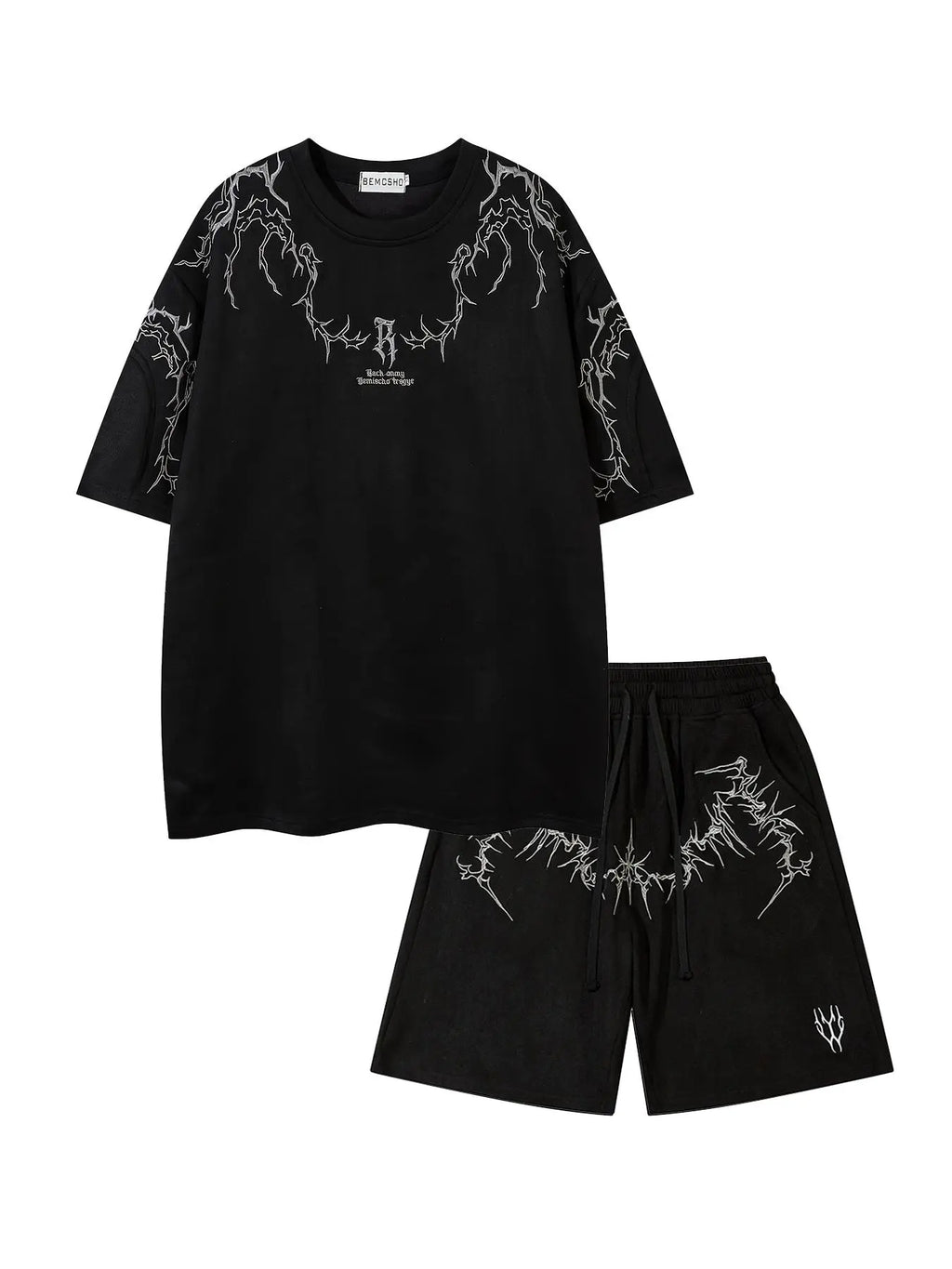 Shadow Gothic Streetwear Set