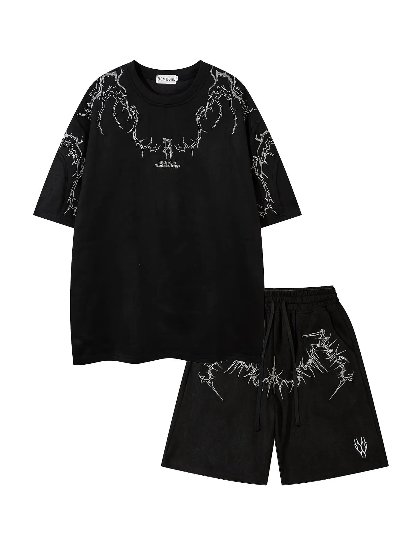 Shadow Gothic Streetwear Set
