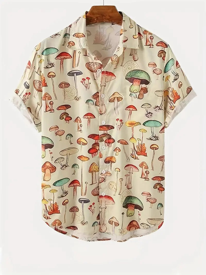 Mushroom Bloom Resort Shirt