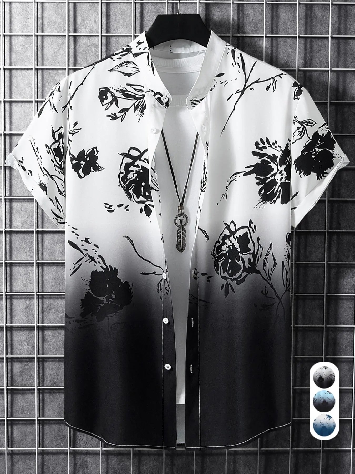 Midnight Bloom Resort Shirt