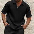 Elite Waffle-Knit Polo Set