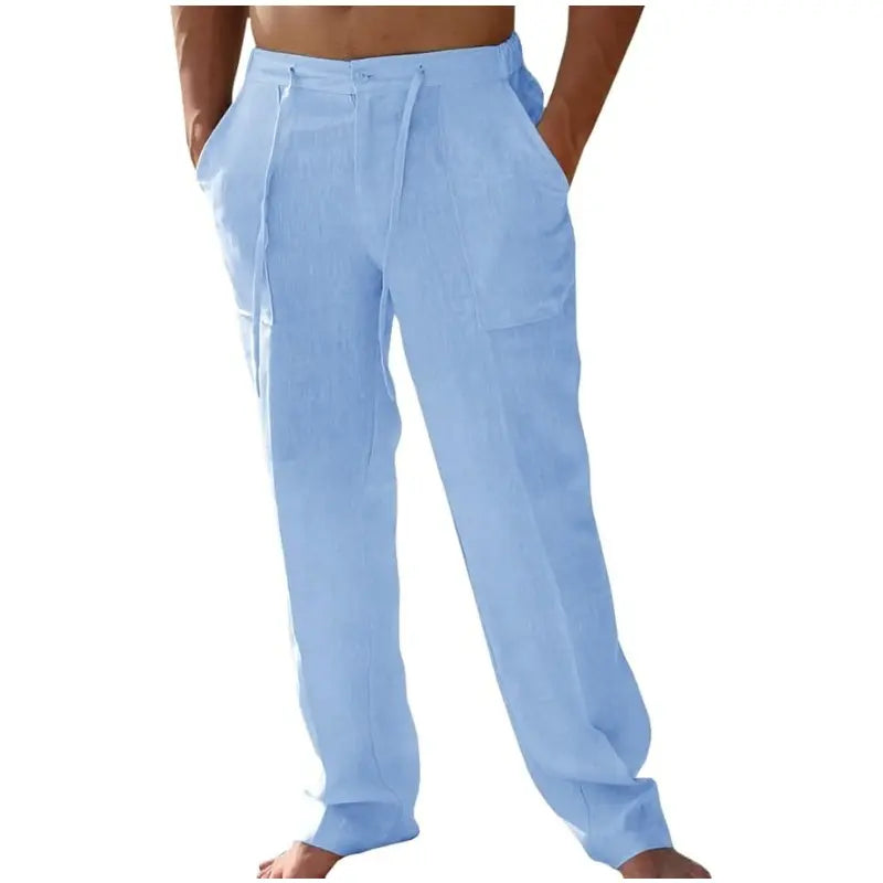 Coastal Linen Drawstring Trousers