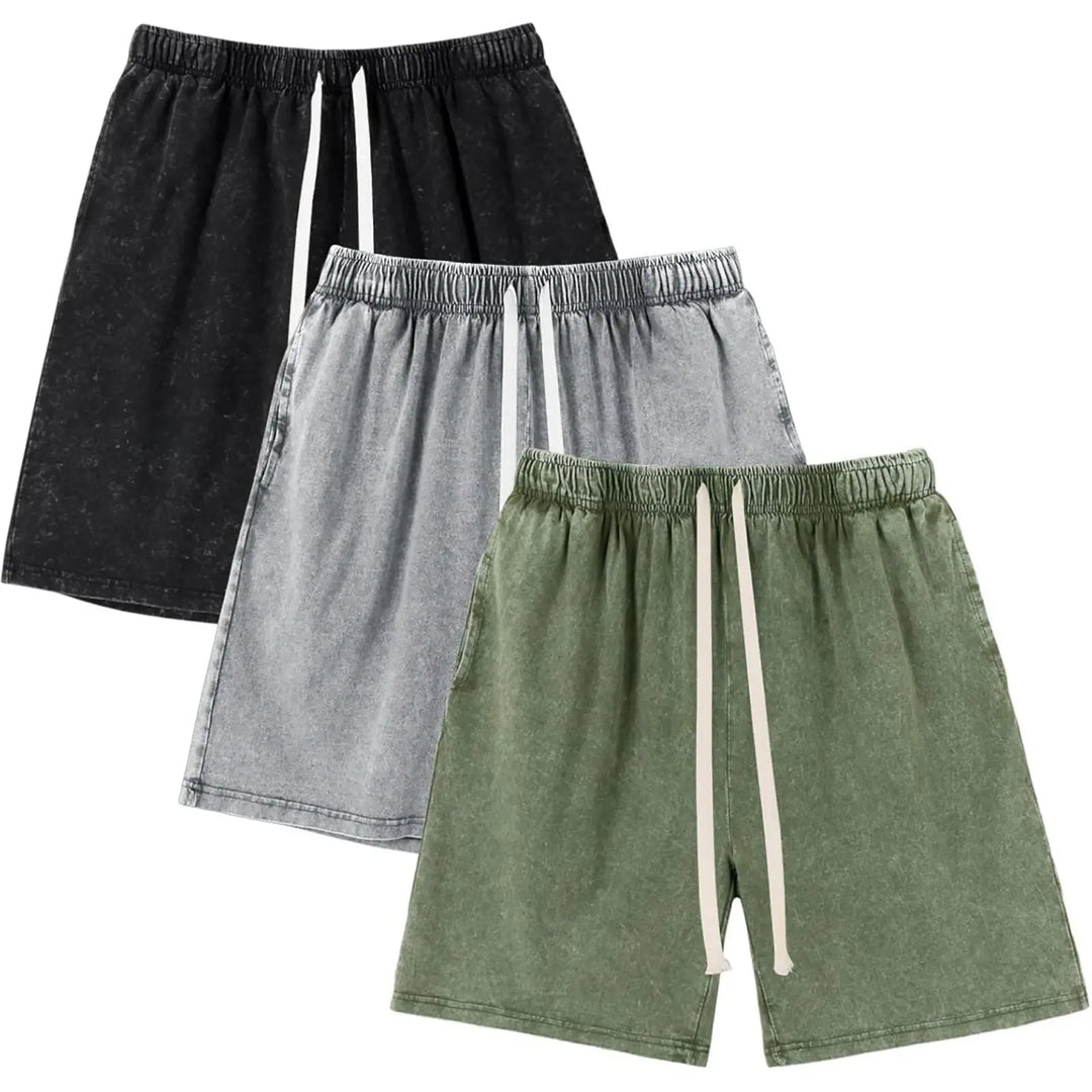 Acid Wash Sweat Shorts