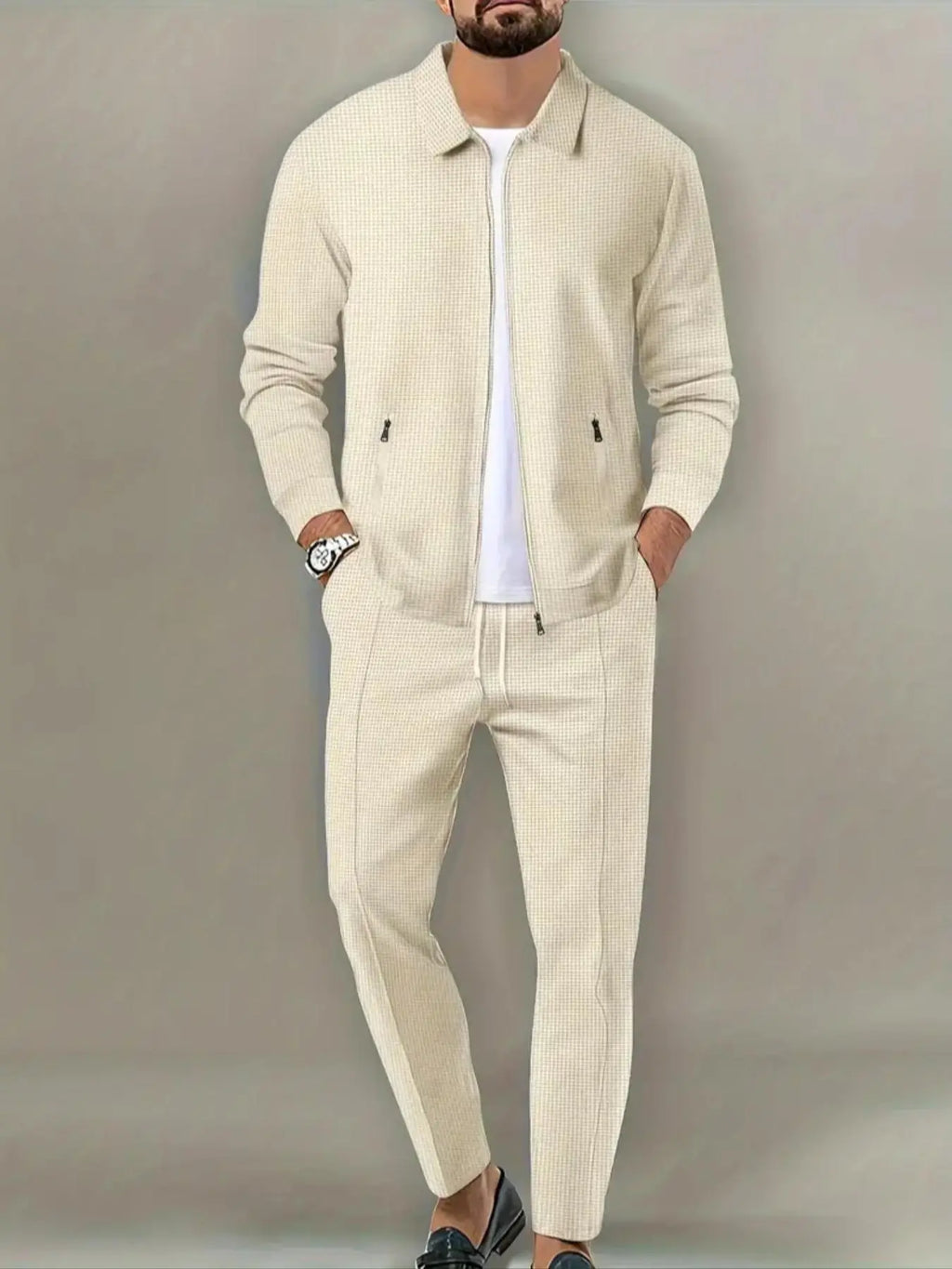 Luxe Zip Knit Tracksuit Set