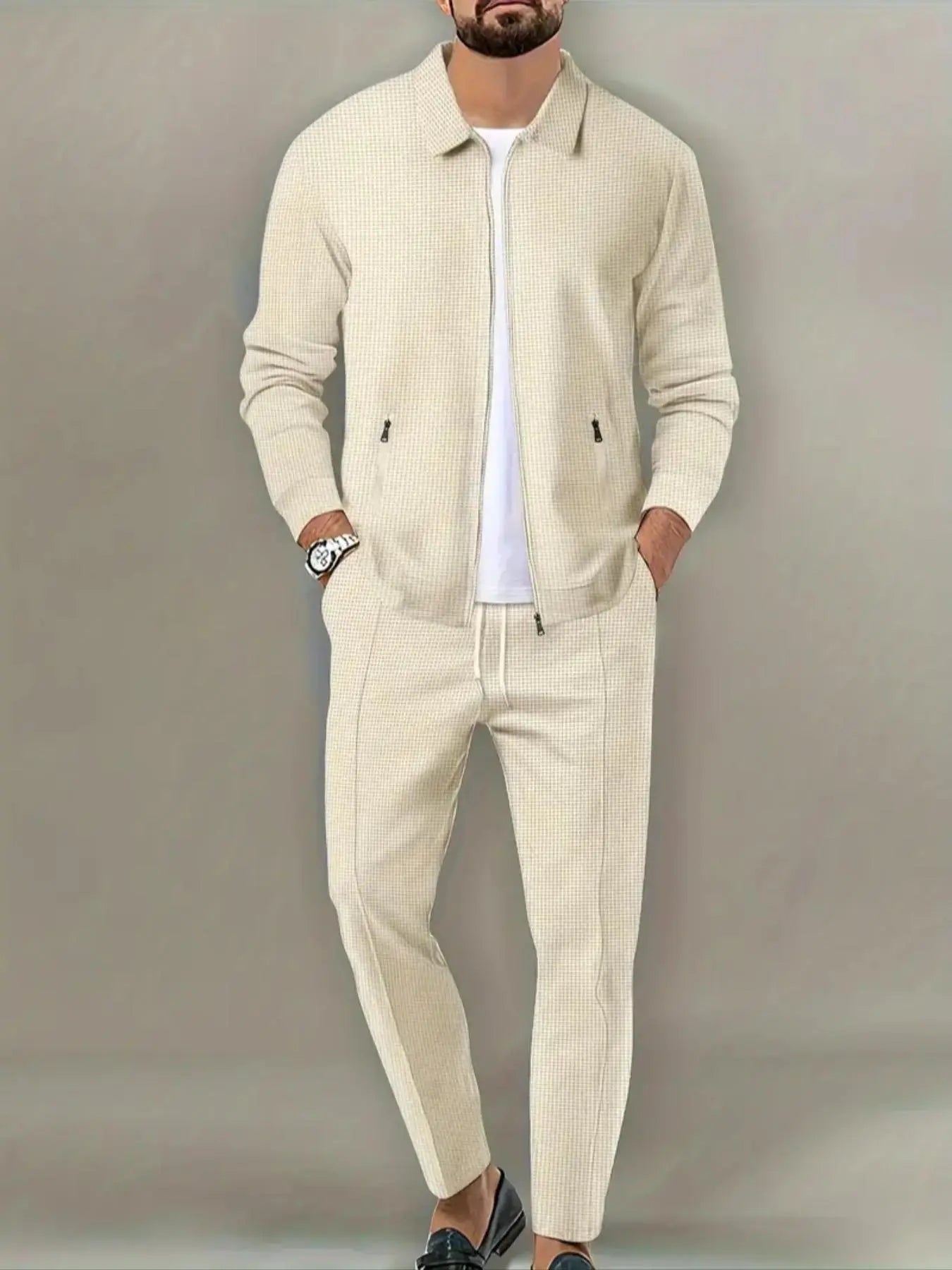 Luxe Zip Knit Tracksuit Set