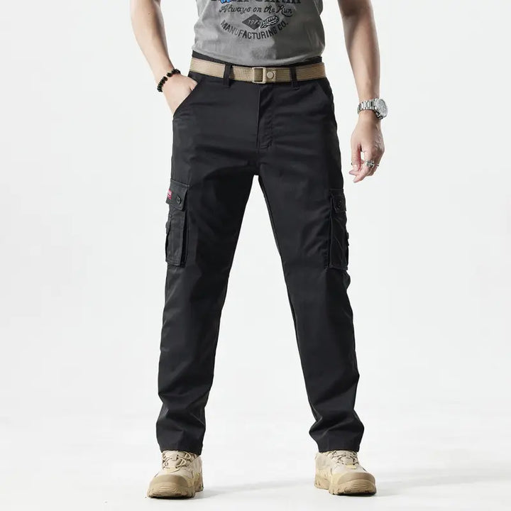 Casual Multi-Pocket Straight-Leg Pants