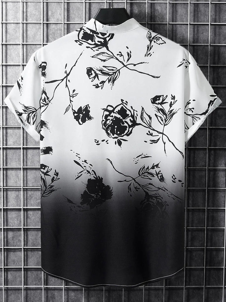 Midnight Bloom Resort Shirt