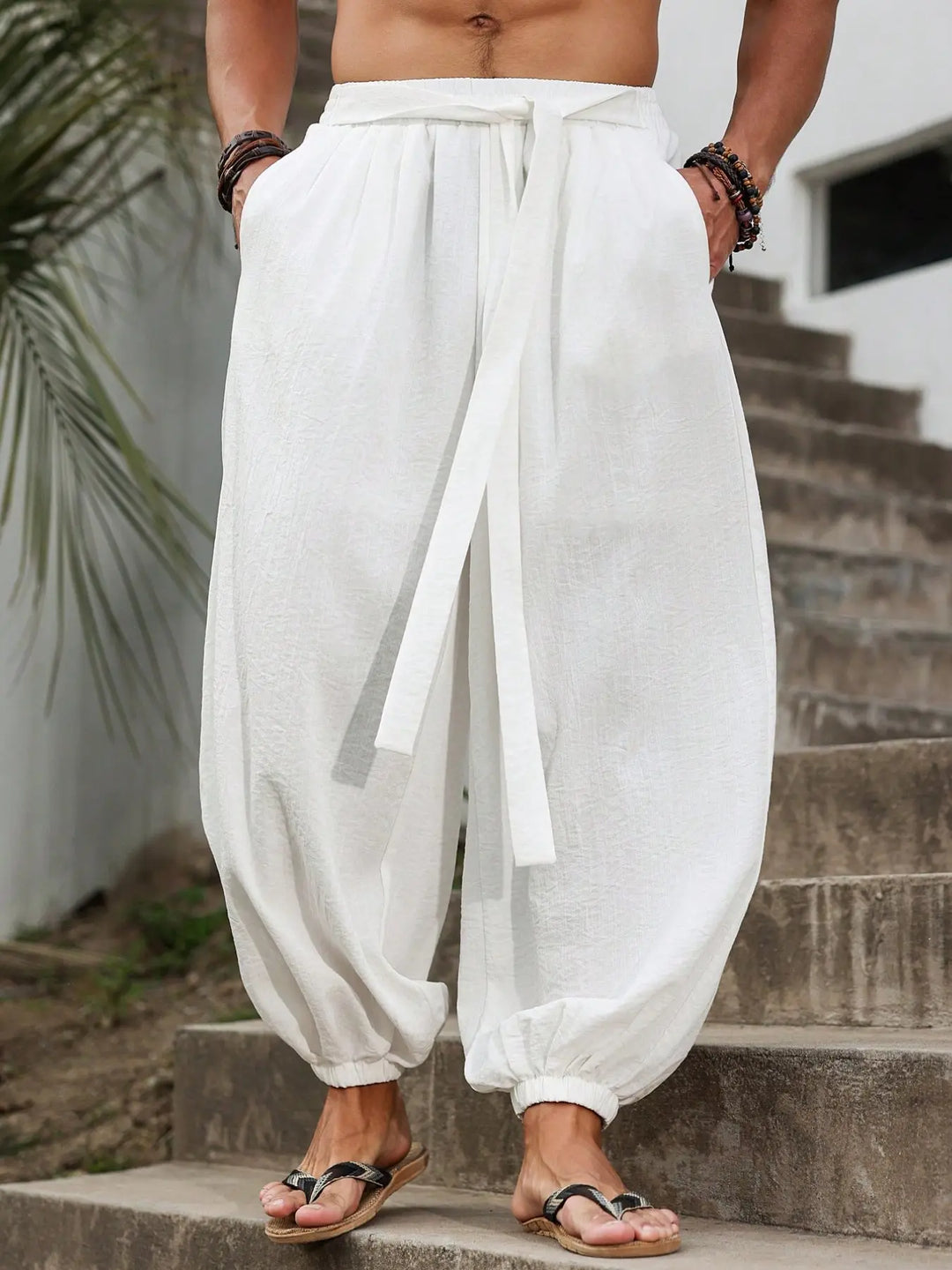 LINEN NIDE LEGCOMFORT PANTS