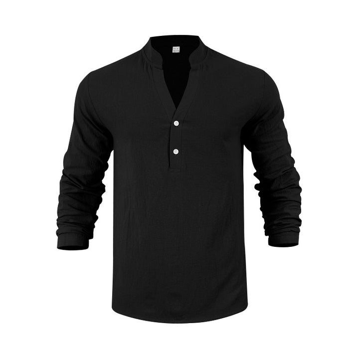 Minimal Luxe Henley Shirt