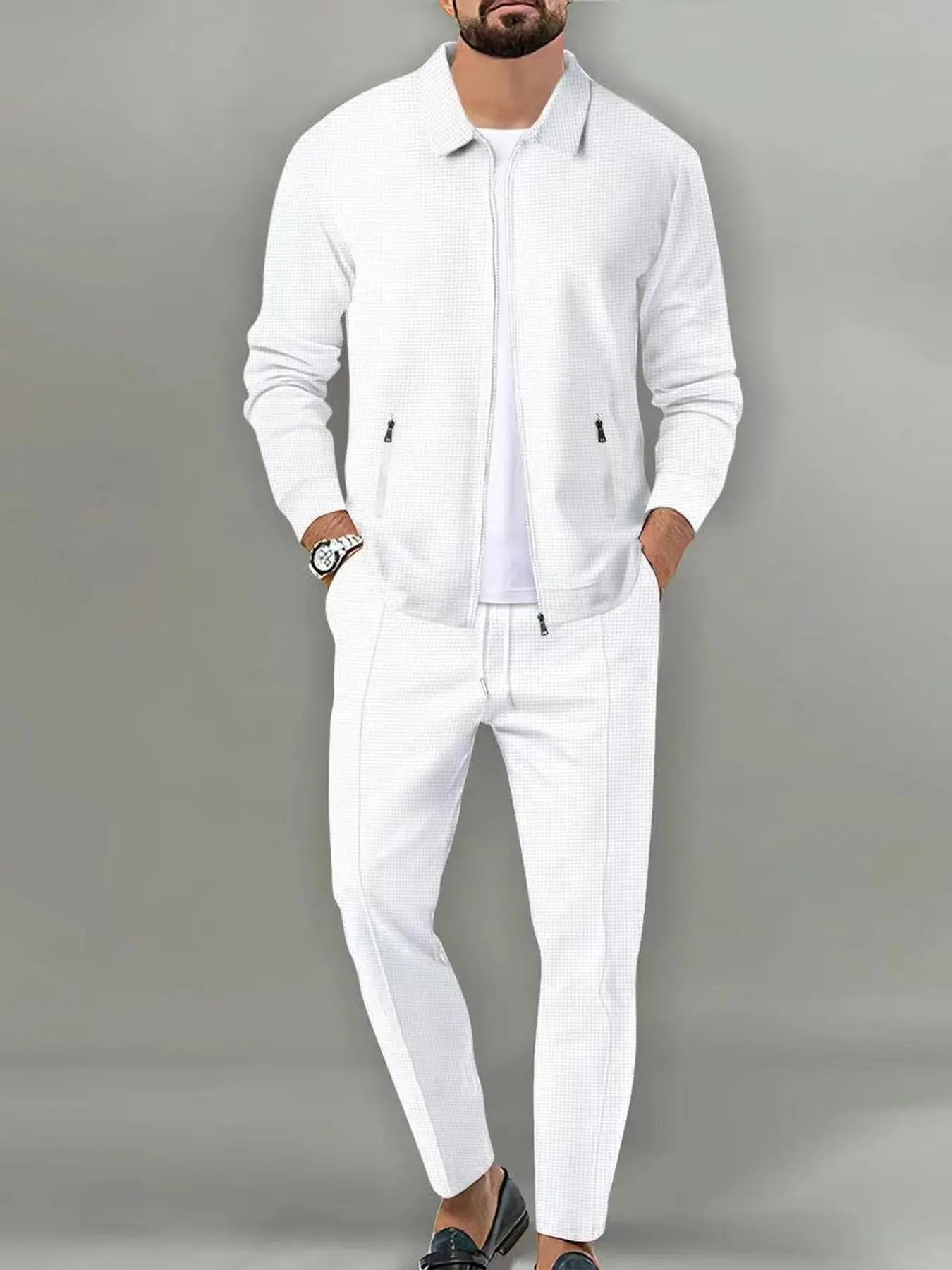 Luxe Zip Knit Tracksuit Set